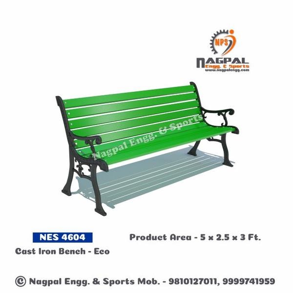 Cast Iron Bench for Three Person Product Code: NPS 4604Size: 5 x 2.5 x 3 FtSide : Casting FramePlank 25 x 50 MS Box
