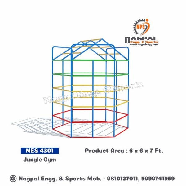 Climber Series - Jungle gymProduct Size: 6 x 6 x 7 FtProduct Code: NPS 4301Metal Structure with PU Paint