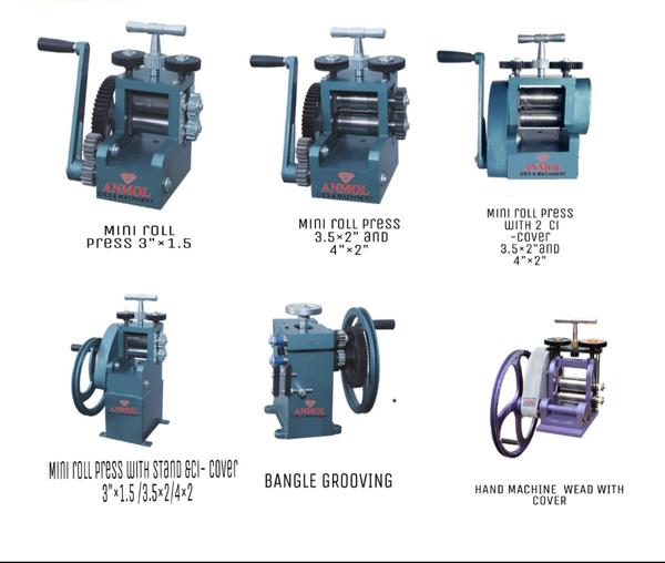 MINI ROLL MACHINEWith our expertise and trustworthiness, we are engaged inoffering an optimum quality range of Hand Operated MiniGold Rolling Mill. Features: Robust design Anti-corrosivebody Less maintenanceDiameter1-5/8