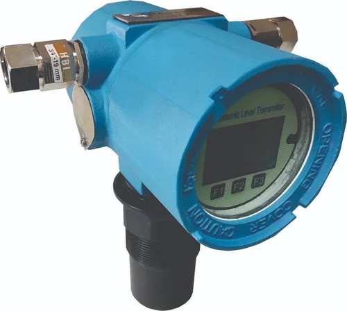 Model Name/Number AIULSType DigitalUsage/Application IndustrialBrand ARANKA INSTRUMENTS LLPMaterial AluminiumAmbient Temperature -40'C TO 70'CMeasuring Range 5 METER / 10 METER / 12 METER /15 METERVoltage V 24VDCOutput Signal 4-20mAAccuracy + / - 0.5% fsdFlange-Connection OptionalWetted-Parts ABS / PVDFLocal Display OptionalStorage Temperature -20 ~50'CDead Band 300 mmProtection Class IP68Blanking Distance 400mm For 5 & 10 Meter , 500mm For 12 & 15 meterResolution 1 mmBeam Angle +/ - 5 Degree For For 5 & 10 Meter , + / - 3 Degree For 12 & 15 meterCountry of Origin Made in IndiaAIULS Ultrasonic Level System for Liquids is a non-contact system consisting ofan Ultrasonic Transducer integral with Transrecevier. The principle of operation is oftenreffered to as time of flight'. An ultrasonic pulse is emitted from transducer down towards the target and is reflected back from the surface. The time it takes to travel 'from and to' the transducer is directly proportional to distance travelled. The system consists of transmitter with 2 core screened signal cable plus indicator or controller along with protection canopy and mounting accessories. Additional Information:Production Capacity: 100 nos per monthDelivery Time: 2-3 WEEKS