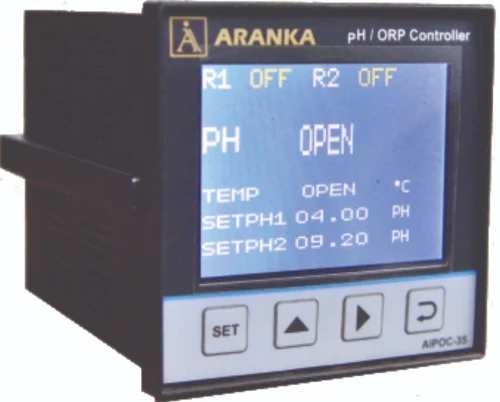 Input Sensor mV FROM PhModel Name/Number AIPOC35Usage/Application IndustrialTemperature Range 0~130 'cPower 230VAC @ 50HzBrand ARANKA INSTRUMENTS LLPPhase SINGLE PHASECurrent 1 AThrow Type Single ThrowControl Type HI LO bothCertifications CEAnalog Output 4~20mACase Size 96x96x110Control Action ON / OFF, DOSING SYSTEMControl Output RELAYDisplay Accuracy +/- 0.05% OF READINGDisplay Size 3.5