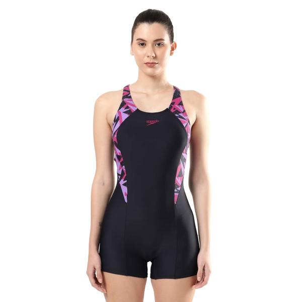 Hyperboom Splice LegsuitThis legsuit provides good leg coverage and includes removable bra pads which provides enhanced support making it a great choice for all occasions of swimming. Featuring Endurance®10 fabric which fits like new for longer.Features• Legsuit - perfect for swimmers looking for extra coverage• Ideal for swimmers seeking greater leg coverage than a standard swimsuit.• Higher chlorine resistance than standard swimwear fabrics - fits like new for longer with CREORA® HighClo™• Shape retention - fabric stretches so you can enjoy your swim without feeling restricted• Sun protection - UPF 40+Fabric Description: Endurance®10Fabric Composition: 80% Nylon 20% Elastane (CREORA® HighClo™)