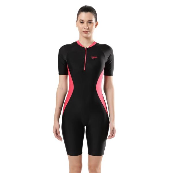 Essential Panel KneesuitThis Kneesuit is ideal for providing extra coverage and includes a removable bra pad for enhanced support making it a great choice for regular swimming. New featurin a new front zipper for easier use Featuring Endurance®10 which is chlorine resistant and designed to last longer.Features• Ideal for swimmers seeking greater leg coverage than a standard swimsuit.• Removable Bra Pads - for enhanced comfort and confidence• Higher chlorine resistance than standard swimwear fabrics - fits like new for longer with CREORA® HighClo™• Shape retention - fabric stretches so you can enjoy your swim without feeling restricted• Sun protection - UPF 40+Fabric Description: Endurance®10Fabric Composition: 80% Nylon 20% Elastane (CREORA® HighClo™)