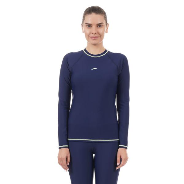 Long Sleeve SuntopOur pull-on style top features a crew neck and long sleeves, giving sun protection for the chest, back and arms. With UPF 40+, our Endurance®10 fabric is perfect for outdoor swimming and the beach. Containing Creora® HighClo™, it is more chlorine resistant than standard swimwear fabrics.Features• Slim fit• Pull-on Suntop - perfect for sun protection both in and out of the water• Removable Bra Pads - for enhanced comfort and confidence• Higher chlorine resistance - fits like new for longer with CREORA® HighClo™• Shape retention - fabric stretches so you can enjoy your swim without feeling restricted• Sun Protection Top - UPF 40+Fabric Description: Endurance®10Fabric Composition: 80% Nylon, 20% Elastane(Creora® HighClo™)