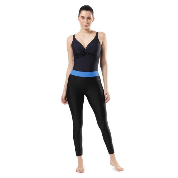 Active Contrast LeggingThis active Legging from our women's Swim Active collection works hard to protect you from the sun’s harmful rays. It features a secure and comfortable wider waistband and offers the perfect technology for a hot day t the beach or pool.Features• Drawstring around waist for enhanced fit and security• All purpose wear - for swim, gym or leisure• Higher chlorine resistance than standard swimwear fabrics - fits like new for longer with CREORA® HighClo™• Shape retention fabric• Sun Protection - UPF 40+Fabric Description: Endurance®10Fabric Composition: 80% Nylon, 20% Elastane(Creora® HighClo™)