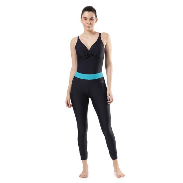 Active Contrast LeggingThis active Legging from our women's Swim Active collection works hard to protect you from the sun’s harmful rays. It features a secure and comfortable wider waistband and offers the perfect technology for a hot day t the beach or pool.Features• Drawstring around waist for enhanced fit and security• All purpose wear - for swim, gym or leisure• Higher chlorine resistance than standard swimwear fabrics - fits like new for longer with CREORA® HighClo™• Shape retention fabric• Sun Protection - UPF 40+Fabric Description: Endurance®10Fabric Composition: 80% Nylon, 20% Elastane(Creora® HighClo™)