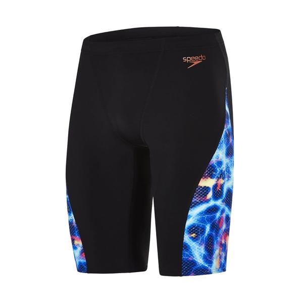 Storm Wave Allover Digital JammerThis competition-ready design features an eye-catching digital print for ultimate stand out on the blocks. Made for both racing and training, this jammer features V cut panels for added comfort and security. Made from Endurance®10 fabric, which is comfortable, durable and shape retaining, so the jammer will fit like new for longer.Features• Integral support for enhanced comfort• Drawstring Waist - For enhanced fit and security• Higher chlorine resistance - fits like new for longer with CREORA® HighClo™• Shape retention fabric• Sun protection - UPF 40+Fabric Description: Endurance®10Fabric Composition: 80% Nylon 20% Elastane (CREORA® HighClo™)