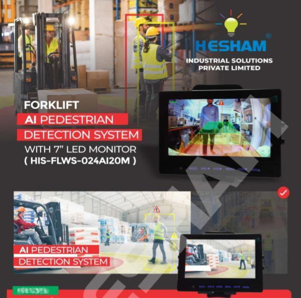 Pedestrian Detection Camera:🔹 Supply Voltage: DC10V~32V 🔹 Consumption (12V IN): 150mA(IR light off)🔹 Video Format: 700mA(IR light on) 25 or 30🔹 Video Output: AHD (1.0Vp-p, 750hm)🔹 Resolution 1920 x 1080P🔹 Horizontal Viewing Angle: 52°/140°🔹 Audio Output: Warning sound signal output🔹 Communication Interface: USB 2.0 (for software upgrade)🔹 Cable Length: 3M🔹 Working Temperature: -20~+70°C🔹 Storage Temperature: -30~+80°C🔹 Waterproof Rating: IP69K🔹 Dimension: 95 x 60 x70(mm)🔹 Weight: 500g🔹 Housing Colour : BlackHD Monitor:🔹 TV System:  PAL/NTSC🔹 Resolution: 1024x3(RGB)x600🔹Brightness: 600 cd/m²🔹 Contrast: 700:1🔹 Viewing Angle: U: 85°/ D: 85°, R/L: 85°🔹 Aspect Ratio: 16:9🔹 Operating Temperature: 20~+70°C🔹 Storage Temperature: -30~+80°C🔹 Power Consumption: Max.25W🔹 Power for Cameras: Max. 4×600mA, 12V🔹 Power input: 10V-32V🔹 Dot Pitch: 0.1506(H)x0.1432(V)🔹 Video Inputs: 4 video input🔹 Audio Input: 4 audio Input🔹 Touch Screen Transmittance: ≥ 80%🔹 Operating Pressure: 10~110g🔹 Screen Response Time: <10ms