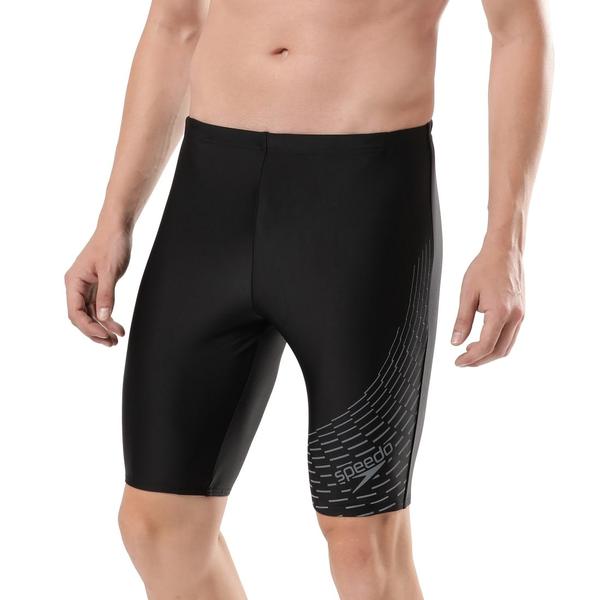 Medley Logo JammerStyle and durability from our Essentials range. Feel comfortable and supported during training wearing the Medley Logo Jammer featuring integral support and a drawstring waist. Sleek and stylish with a contrasting orange asymmetric kinetic wave design to the leg, it offers everything you need for a great swim. Ideal for regular pool sessions, our Endurance®10 fabric offers higher chlorine resistance than standard swimwear fabrics and fits like new for longer with CREORA® HighClo™. It's made from 100% recycled waste fabric, so it’s better for the environment too!Features• Integral Support - rubberized liner for comfort and support• Drawstring around waist for enhanced fit and security• Higher chlorine resistance - fits like new for longer with CREORA® HighClo™• Shape retention fabric• Sun protection - UPF 40+Fabric Description: Endurance®10Fabric Composition: 80% Nylon 20% Elastane (CREORA® HighClo™)