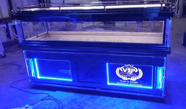 MC 008 Blue Diamond VIP Laser Name Model Single Dead Body Freezer Box