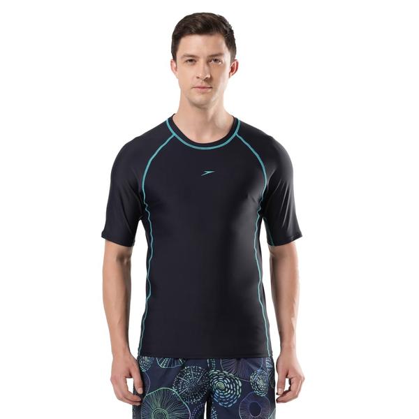 Short Sleeve SuntopSleek and stylish long sleeve suntop in classic colours. The slim fit and long sleeve provides great coverage for any weather which makes it perfect for outdoor training. This sun top features a tonal coloured Speedo Boom logo in the centre giving a premium finish.Features• Slim fit• Multi-use, mix-and-match products that provide you the ultimate flexibility to create your look,and achieve your fitness goals• Higher chlorine resistance - fits like new for longer with CREORA® HighClo™• Shape retention fabric• Sun protection - UPF 40+Fabric Description: Endurance®10Fabric Composition: 80% Nylon 20% Elastane (CREORA® HighClo™)