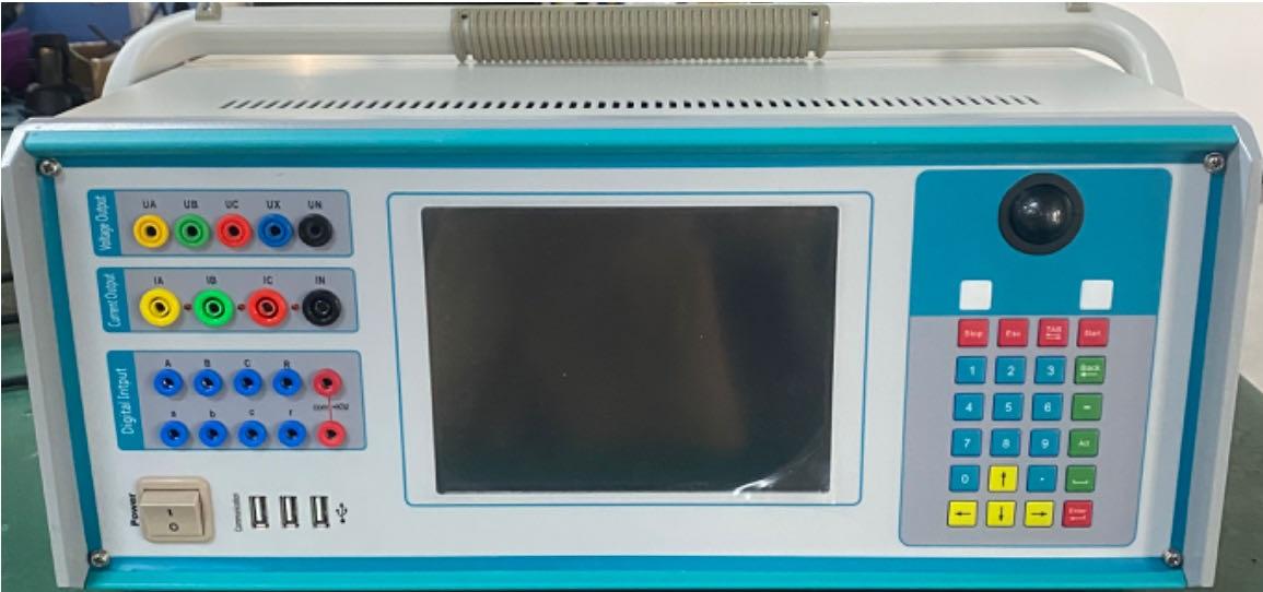 Economical still versatile Protection Relay Test Set .It can be used for testing electro-mechanical, solid-state and microprocessor-based protection relays. This Protection Relay tester can be operated via rotary mouse available on the front panel and also can be operated via Windows OS based software on a laptop.This Economical Relay test system is front panel operated and for the operation 320 x 240 LCD screen is provided as well as a multifunctional Rotary mouse. The test kit has 3 current outputs with 0-40A range and 4 voltage outputs with 0 -120V range. 8 Contact inputs can be used for sensing trip contacts. 4 Switch outputs can be used as a breaker contacts.The product image is for indication purpose only and actual product may look different.