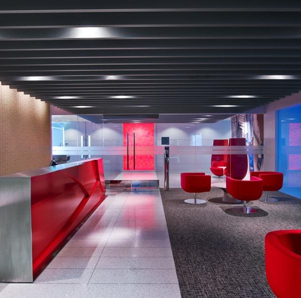 WHAT IS A BAFFLE CEILINGBaffle ceilings are ideal for creating atmosphere within a room space. These open ceiling constructions allow a view to the plenum area and concrete ceiling above. They are particularly suited for remedial installation on concrete ceilings where a distinctive design or improvement to the acoustic sound is required. A sound baffle is a construction or device that reduces the strength (level) of airborne sound. Sound baffles are ideal for mitigating noise pollution and reverberating sound. Baffles can be used to improve the acoustics of concert halls, theatres, conference rooms and other spaces where sound quality is important.BAFFLE CEILING VARIATIONS-A variety of Baffle ceiling designs are available - The openness of the ceiling depends on the choice of baffle size. Different Baffle arrangements have a greater impact on the acoustics, an important consideration where sound reduction is a requirement.ACOUSTICS IN BAFFLE CEILINGSThe Hunter Douglas Baffle Ceiling range available in a wide range of different specifications dependant on the acoustic performance required. To view these differences please take a look at our Baffle Ceiling range listed below.WHY IS ACOUSTIC SO IMPORTANT?The acoustic comfort in an office space, school or public building contributes to our general well being. Poor acoustic performance can affect health, communication, safety, productivity and learning. The Hunter Douglas Architectural range of high performance acoustic ceiling products, deliver outstanding acoustic performance, comfort whilst creating an aesthetically pleasing environment.