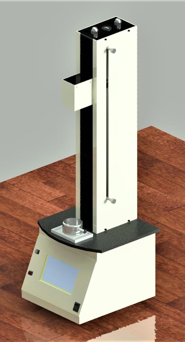 Application:Our Texture Analyzer Tester is unique instrument for Gel/Bloom Strength, Penetrability testing with good stability, wide application and convenient usage with function of step less speed adjusting, uniform motion, converting mode between manual and automatic operation. It is used for various applications such as Peel, Bloom Strength, Puncture / Piercing force of Syringe or hypodermic needle in Rubber stopper, Piercing Force, Penetration test, Measuring Strength of Glass Ampules as well as Scientific Research Institute & many more.Features: Touch Screen Display PLC & Servo Drive for precise Operation. Simple operation, able to be used with various fixtures. Step less speed regulation, gear drive Compact design & structure with stable drive Specifications: Capacity : 200N (20.0Kg) with facility to attach multiple Load cells Accuracy : 1.0gms / 0.01N Load cell accuracy : 0.5% of reading down to 1% of load cell capacity Distance Resolution: 0.01 mm (even 0.1 Micron) Force Resolution : 1.0gm or 0.1N Speed Range : 0.01 to 50 mm/sec Units : Gm, N, Kgf, Lbf Traveling Length : > 400mm (Customized) Speed Selector : 0 to 3000 mm/min Data Output : USB/ Ethernet Models : TXA50/S – 05 kg (0.1gms / 0.01N) TXA100/S – 10 Kg (0.1gms / 0.01N) TXA200/S – 20 kg (0.1gms / 0.01N) TXA500/S – 50 kg (1.0gms / 0.01N)Power/Air : 220 /110 V 50/60 Hz Weight : 45 Kg Dimensions: 450 x 450 x 1080 mm(LxWxH)