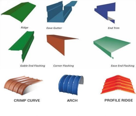 All types of accessories availablewith regard to profiling and shedconstruction.Making of accessories as perrequirement and specific diagramgiven.