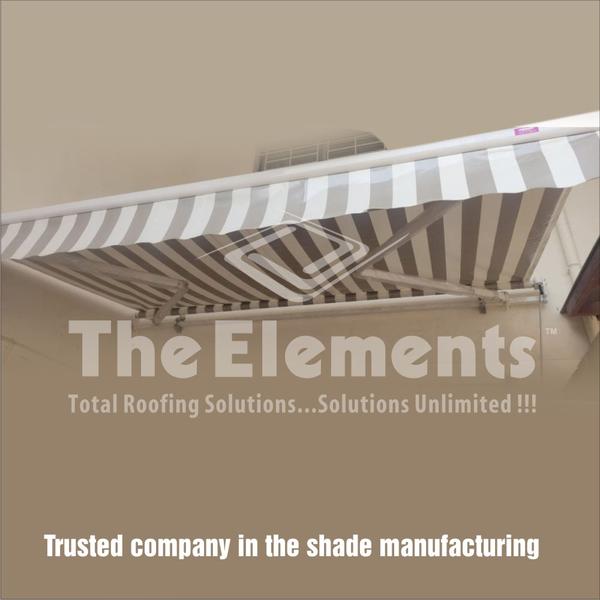 An awning is a roof-like cover that extends over a space to offer shade and shelter from rain, wind or snow. Awnings are often found over the windows and doors of homes and commercial buildings.