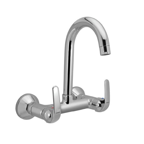 Sink Mixer with Swivel Spout, Wall Mounted
