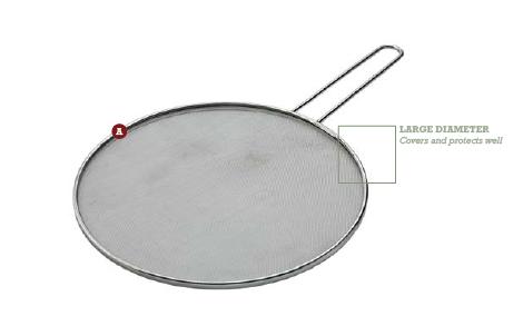 The Splatter Screen, also known as a Splatter Guard, is an essential kitchen accessory designed to contain grease and food splatters while cooking. Its fine mesh construction prevents messes on stovetops, countertops, and surrounding surfaces, ensuring a cleaner cooking environment. Easy to use and clean, it enhances kitchen safety and cleanliness.