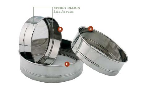 Atta Sieves, also known as Fixed Sieves, are specialized tools designed for sifting flour and other dry ingredients. Featuring a fixed mesh size, they ensure consistent sifting results for baking and cooking. Sturdy and reliable, they streamline the process of achieving smooth, lump-free ingredients for delicious culinary creations.