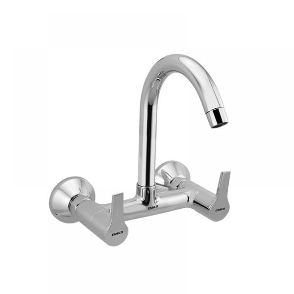 Sink Mixer with Swivel Spout, Wall Mounted