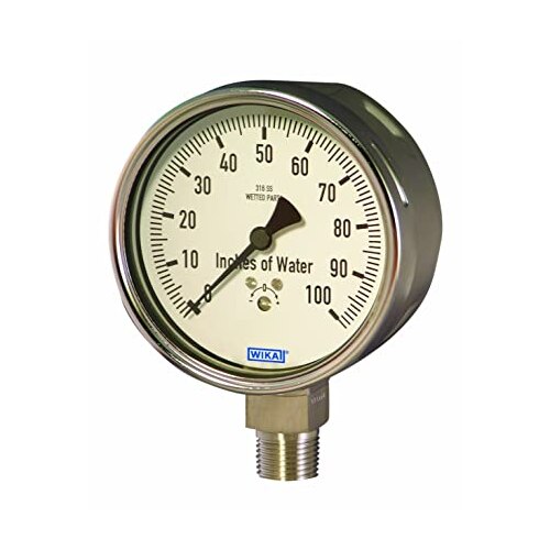 Dial Size	50, 63, 100, 150, 250 MMMOC	Complete SS, Brass SS, CommercialAccuracy	0.5 %, 1 %, 1.6%, 2.5 %Mounting	Bottom, Back, BCPL