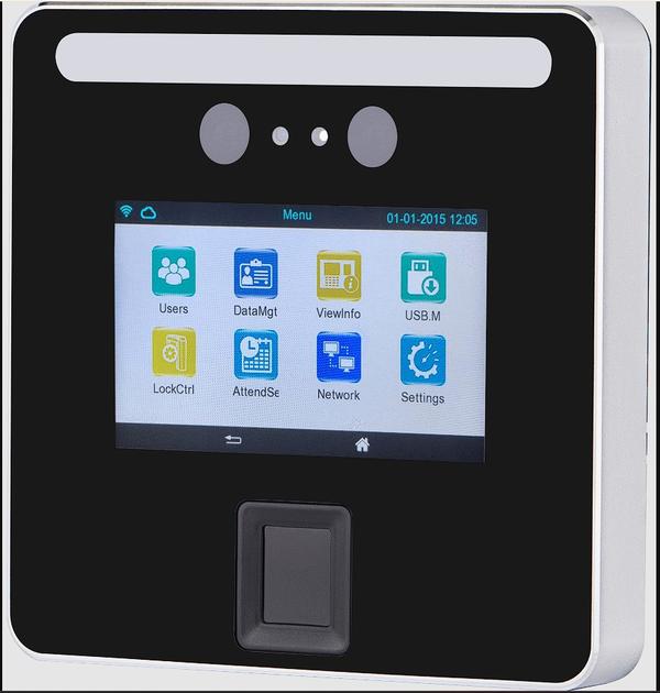 Specifications-	        AI Speed Face Attendance system	Model Name Indigo face	Make Biomax	Face 2000	Finger 10000	Users 2000	Card Capacity 2000	Transaction Capacity 200000	Auto Push Technology for Centralised	Data processing	Communication WI-FI
