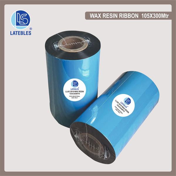 Thermal Transfer Ribbon Wax- Resin for Cromo StickersWidht : 105mm Length : 300 meterCore ID : 1 inchColour : Balck