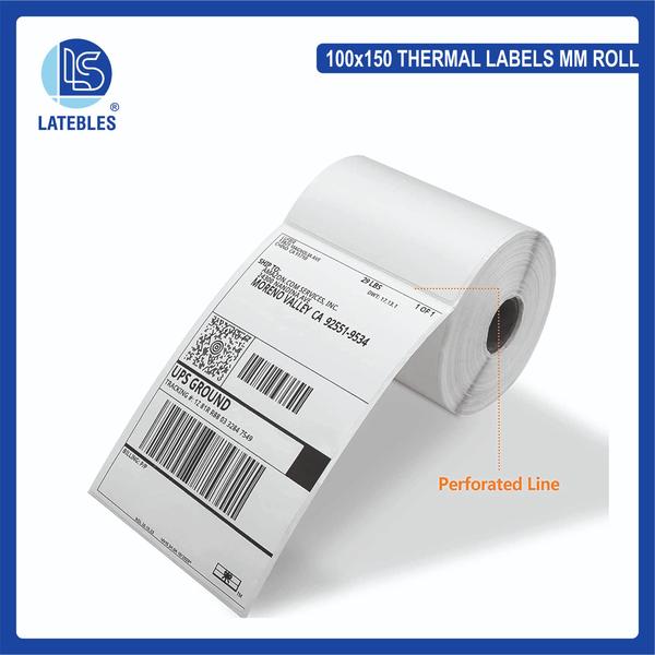 Direct Thermal Sticker RollSize: 100mm x 150mmCore Id: 1 inchPcs : 400 Pcs in roll