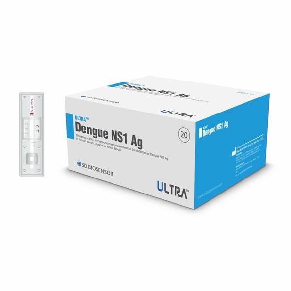 ULTRA Dengue NS1 AgUltra Dengue NS1 Ag test is an immunochromatographic assay for the detection of Dengue NS1 antigens in human serum,plasma or whole blood specimen. This kit is for in vitro use only.This is intended for professional use only for an initial screening test.