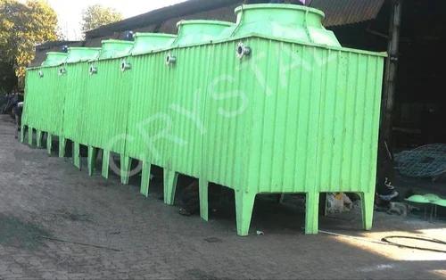 FRP Counter-Flow Cooling Tower Cuboid Shaped (CFS-Series) in IndiaCasing And Basin:The Gelcoated Shell  And Basin Of Cooling Tower  Is Robust But It Is Light Weight Made By Engineering Polymer  Grp  [Glass Fibre Reinforced Polymer].We Are Using Premium Raw Goods To Makes Structural Strength And Withstand Capacity.It Is Repairable  By Skilled PersonSupporting Structures:All Supporting Structures Made By Mild Steel Angles ,Flats And Round  Best Available In Market .It Is Treated With Hot Dip Galvanizing /Epoxy Coated After Fabrication Work Done. Treatment Gives Long Life And Protection From Rust And Scale Formation.Electrical Fan Motor:Elctrical Fan  Motor Is Specially Designed For Cooling Tower Application .It Has Low Rpm ,Long Shaft Fitment  And Vertical Mounted For Better Airlow ,Reducing Vibration And Low Noise Polution.Tesc [Total Enclosed Surface Cooled]Insulated Ip-55 Grade With Weather Proof Design Sustain In Bad Weather .Adjustable Pitched Axial Flow Fan:Axial Flow Fan Throw Maximum Air At Low Rpm Motor To Give Better Cooling Performance .Direct Driven Fan Eliminates Gear Reducer Drives Or ‘V’belt Arrangement  For Regular Maintenance And Sudden Breakdown .It Is Also Less Vibration And Noise Pollution.Fan Available In Aluminum,Frp,And Engineering PolymerWater Distribution Systems:Two Proven Design Water Distribution System Available  .Static Big Orifice NozzlesFills Packings:Honey Comb Designed Fills Packing Make Heat Dissipation Through Counter Contact Between Air And Hot Water To Perform Maximum Cool Down Hot Water Temperature .Fills Available In Conventional ,Double-Edge Folded ,Abs And IpsCanopy:Specially Designed Canopy Protect Electrical Motor From Rain And Sunrays And Give More Life .Eleminator:Pvc Eleminator Reduce Water Droplet From Air And Saves Water As Precious Need For Life.Frp In Built Legs:Most Of Our  Units Has Inbuilt Legs For Long Life And Protected From Rust And Scale Formation.Out Side Louver Arrangement:Louvers Arrangement Reducing Water Spill Out From Cooling Tower  Saves Water And Cleanness Near Cooling Tower.