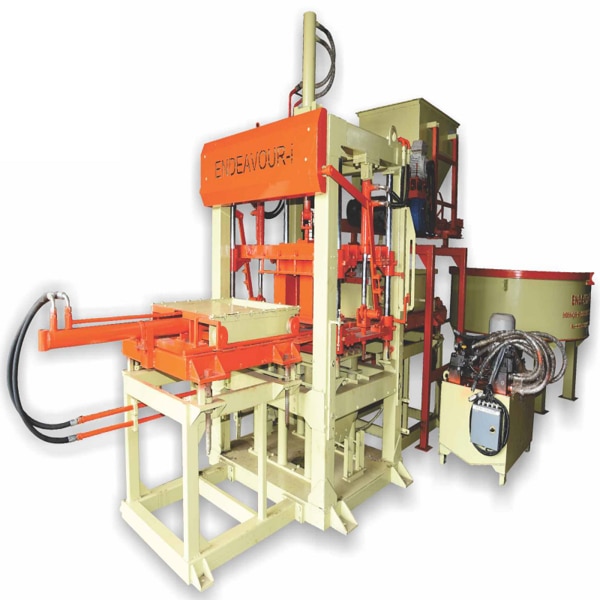 Multi Product Machine to Produce Fly Ash Bricks, Cement Bricks, Concrete Solid Blocks, Concrete Hollow Blocks, Concrete Paver Blocks, Concrete Paver Blocks with Color Face etc…Model: ENDEAVOUR-iC2500Production Capacity: 12 Bricks per Stroke / 1700-2500 Bricks per HourStandard Bricks Size: 230 X 110 X 75 mm (Size Options Available)Vibration: Oil Filled Box Type High Speed Vibration Controlled by VFDPan Mixer Capacity: 600 Kgs per Batch – 2 MixersHydraulic Tank Capacity: 250 LtrsControl Panel: User Friendly PLC Based Control Panel with Touch Screen DisplayPallet Size: 570 X 830 X 25 mmConnected Power: 55.5 HP / 41.625 KW / 3 Phase / 440 Volts / 50 HtzDetails & Specifications are subjected to change without Prior Notice.Endeavour Intelligent Equipments Private Limited is Mehsana - Gujarat - INDIA Based Leading Engineering Company Offering Plant & Machinery Like Fly Ash Brick Plant, Fly Ash Brick Machine, Fly Ash Brick Making Machine, Fly Ash Brick Making Plant, Fly Ash Bricks Plant, Fly Ash Bricks, Machine, Fly Ash Bricks Making Machine, Fly Ash Bricks Making Plant, Automatic Fly Ash Brick Plant, Automatic Fly Ash Brick Machine, Automatic Fly Ash Brick Making Machine, Automatic Fly Ash Brick Making Plant, Automatic Fly Ash Bricks Plant, Automatic Fly Ash Bricks Machine, Automatic Fly Ash Bricks Making Machine, Automatic Fly Ash Bricks Making Plant, Fully Automatic Fly Ash Brick Plant, Fully Automatic Fly Ash Brick Machine, Fully Automatic Fly Ash Brick Making Plant, Fully Automatic Fly Ash Bricks Plant, Fully Automatic Fly Ash Bricks Machine, Fully Automatic Fly Ash Bricks Making Machine, Fully Automatic Fly Ash Bricks Making Plant, Concrete Block Plant, Concrete Block Machine, Concrete Blocks Plant, Concrete Blocks Machine, Automatic Concrete Block Plant, Automatic Concrete Block Machine, Automatic Concrete Blocks Plant, Automatic Concrete Blocks Machine, Automatic Concrete Block Making Plant, Automatic Concrete Block Making Machine, Automatic Concrete Blocks Making Plant, Automatic Concrete Blocks Making Machine, Fully Automatic Concrete Block Plant, Fully Automatic Concrete Block Machine, Fully Automatic Concrete Blocks Plant, Fully Automatic Concrete Blocks Machine, Fully Automatic Concrete Block Making Plant, Fully Automatic Concrete Block Making Machine, Fully Automatic Concrete Blocks Making Plant, Fully Automatic Concrete Blocks Making Machine, Concrete Hollow Block Making Plant, Concrete Solid Block Making Plant, Concrete Hollow Block Making Machine, Concrete Solid Block Making Machine, AAC Blocks Plant, Light Weight Concrete Blocks Plant, Autoclaved Aerated Concrete Blocks Plant, Autoclaved Aerated Concrete Blocks Manufacturing Project etc