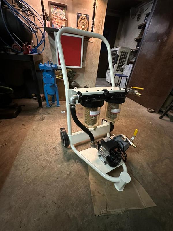 The Diesel Filkit Polishing System is a diesel fuel filtration system designed to remove impurities and contaminants from diesel fuel, ensuring cleaner and more efficient operation of diesel engines. It typically includes filters, pumps, and other components to effectively polish the fuel, improving its quality and performance. This system is commonly used in industries such as transportation, construction, and power generation where diesel engines are prevalent.