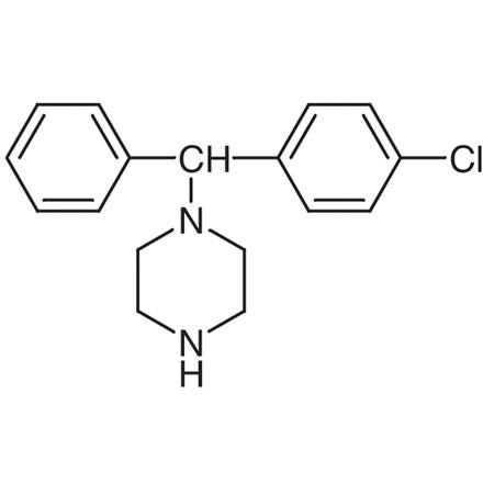 1-(4-chlorobenzhydryl)piperazine is a chemical compound with potential pharmacological applications. Here's some information on its possible uses: Antipsychotic Agent, Antidepressant, Antihistamine, Research Chemical, Drug Design.Formula: C₁₇H₁₉ClN₂MW: 286,80 g/molBoiling Pt: 178…180 °C (,5 mmHg)Melting Pt: 65…75 °C1-(4-chlorobenzhydryl)Piperazine manufacturer in Ankleshwar,Gujarat, India.
