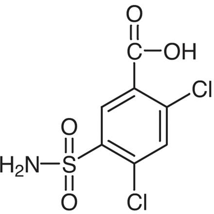  2,4-Dichloro-5-sulfamoylbenzoic acid is an important intermediate in the synthesis of pharmaceuticals and agrochemicals, particularly those with antimicrobial properties. Its versatile chemistry and biological activity make it a valuable compound in various industries. 2,4-Dichloro-5-sulfamoylbenzoic acid manufacturer in  Ankleshwar, Gujarat, India.