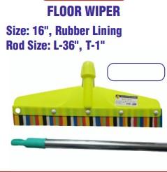 Floor Wiper Size-16 Rubber LiningRod Size- L-36 inch , T-1 inch