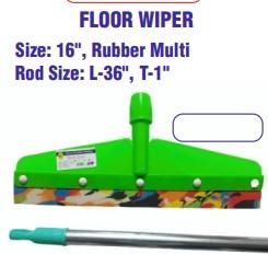Floor Wiper Rubber Multi Size- 16 inchRod Size: L-36 inch , T-1 inch