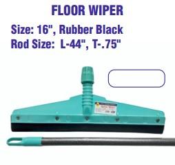 Floor Wiper Rubber Black 16 inchRod Size- L-44 inch , T-75 inch