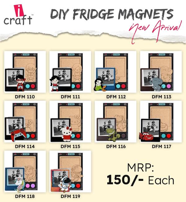 The MDF 2 Layered Quotes cutout fridge magnets offer premium high-quality, smooth, finished MDF plain surface cutouts.Extremely durable and ideal for any DIY art and craft project.Artwork suits the base: Acrylic and oil painting, resin pouring, dot mandalas, alcohol ink art, and other do-it-yourself projects.MDF 2 Layered Quotes cutouts refrigerator magnet are suitable for decoupage activities for kids, artists, custom art creators, and instructors.These fridge magnet painting base MDF cutouts make an excellent Diwali gift for craft enthusiasts, kids, and adults who enjoy working on DIY projects. Handle With Care:Avoid cleaning the magnet in running water as MDF is not waterproof.Always use Varnish to Coat the finished product for a glossy and polished surface.It is not ideal for watercolors.Use a damp cotton cloth to wipe the MDF 2 Layered Quotes cutout fridge magnet base.2 Layered Quotes MagnetsBased on 1 reviewcollected by Pictures FirstGood product but didn't receive magnetI really liked the product but didn't receive a magnet on the back side...also the words home sweet home were coming off n I had to stick them.Related ProductsRecommended ProductsWhatsapp : 8169633825