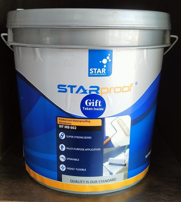 Rubberized Polymer White Star Liquid Waterproofing Chemical, Grade Standard: Polymer Grade, Packaging Type: Bucket · PU Waterproofing Chemical₹ 430 / Kilogram ... Liquid Rubber is India's most unique, easiest and durable Waterproofing, Corrosion Control & Chemical Protection system - a breakthrough technologyLiquid Rubber is a Multi-use, Multi-Surface, Multi-Area, Multi-Application solution offers incomparable advantages above all other existing products Liquid Rubber is available in 1 Ltr., 5 Ltr., 10 Ltr., 20 Ltr. and 1000 Ltr. IBC Tanks. You can choose the one depending on your requirement.