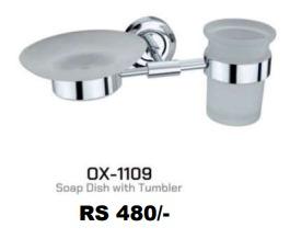 SOAP DISH WITH TUMBLER OX-1109 (ASR)