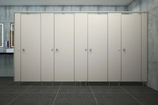 Simple and strong with a durable elegance, Versatile Combo by Restcube is especially suited to change rooms and commercial bathrooms. This design maximizes privacy while offering strong, stylish lines and proven durability. . Engineered with 12mm or 18mm thick high pressure Compact Laminate, this model comes with the combination of stainless steel hardware's with extruded anodized aluminum top rail and fixing channels.It can be manufactured to your own specifications in range of colours, materials for both shower and toilet cubicle construction. Product SpecificationsProduct Type-Toilet Cubicles Partition Board Material-Phenol Resin (HPL) Hardware Material-SS 304/316 grade Sections-Silver Anodize aluminum Color-Any Color Application-OtherGlue-Melamine Surface Finishing-Suede, Wood Grain, Matte Feature - Moisture Resistant, Fire-Resistant, Environment FriendlyTrade InformationPayment Terms -Cash Advance (CA) Delivery Time - 10 to 15 Days Adjustable leg Gravity Hinges Indicator lock Door Knob Coat hookTop / Head Rail U channel Door Stopper F Channel