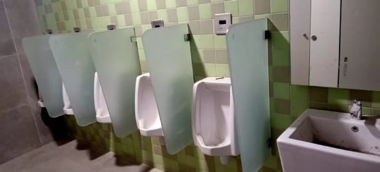 Urinal dividers ensure privacy in an open floor plan for washrooms. Also known as privacy screens, these are screens affixed in between the urinals to shield the visual and offer a sense of personal space. RestCube offers a plethora of options to browse through to find a match for your bathroom needs. Chamfer Glass urinal partition: Made of 12mm thick heat strengthen glass with both side acid frost finish, cut & finish in different sizes, fixed on wall using SS 304 Heavy