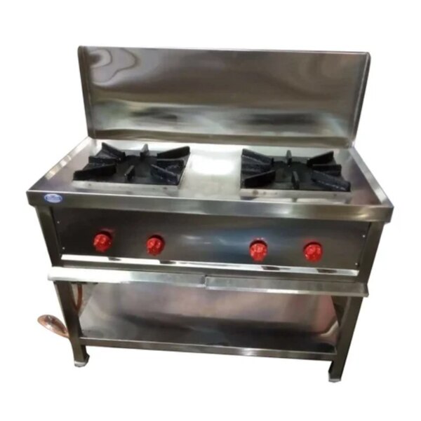 No of Burners	                2Material	                               Stainless SteelPower Source	               LPGColor	                              SilverMaterial Grade	              SS304Control Type	                     KnobIgnition Type	                     ManualBurner Type	                     High Power BurnerIs It Wear Resistant	    YesIs it Rust Proof	            YesIs It Portable	                    YesWe are engaged in offering a wide range of  quality Products to our clients. Our range of all products is widely appreciated by our clients.