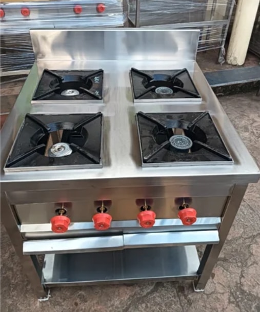 No of Burners	4Material	Stainless SteelPower Source	LPGColor	SilverMaterial Grade	SS304Control Type	KnobIgnition Type	ManualBurner Type	High Power BurnerIs It Wear Resistant	YesIs It Portable	YesWe are engaged in offering a wide range of  quality Products to our clients. Our range of all products is widely appreciated by our clients.