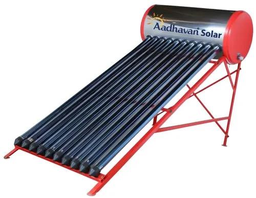 Solar Water HeaterOther Details:Better performance in winter and cloudy days.No scale formation will occur by using salt & hard water.Compressed PUF insulated storage tank to retain the hot water for more than 48 hrs.Inner tank made of SUS 316L grade surgical steel used in marine applications.Suitable for bore well water and hard water usage.All fasteners are made of SUS 304 food grade for rust free.Auxiliary tank is fitted instead of air vent, withstands high pressure of cold water.Pressure also minimize mixing of hot & cold water.ISI maked 1.5 back-up heater with Thermostat (Optional).Completed 6 years of service with satisfied customers globally.Replacement warranty. Free service & minimum product life span of 25-30 yrs