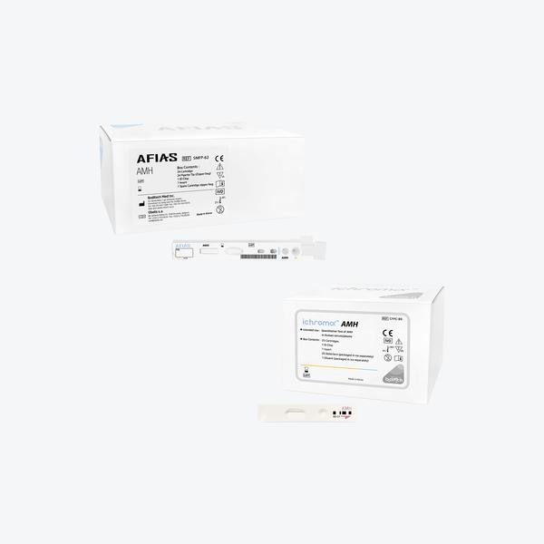 Anti-Müllerian Hormone (AMH)Evaluating ovarian function & predicting controlled ovarian hyperstimulationAMH levels help predict the remaining egg reserve. This can tell a lot about the reproductive issues, including the onset of menopause, amenorrhea, polycystic ovary syndrome. This test also tells the expected response to controlled ovarian hyperstimulation to achieve pregnancy in IVF.