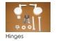 STAR S COMMODE HINGES (HINDWAER)