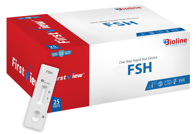 FSHURINE RAPID TESTFor Qualitative Detection of FSH (Follicle Stimulating Hormone ) Urine Rapid TestType : DevicePack Size : 25 T
