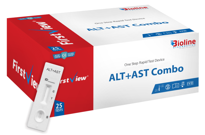 ALT+AST ComboWHOLE BLOOD RAPID TESTFor Qualitative Detection of ALT+AST Combo Whole Blood Rapid TestType : DevicePack Size : 25 T