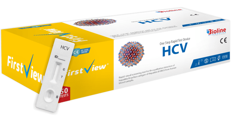HCVWHOLE BLOOD RAPID TESTFor Qualitative Detection of HCV Human Serum Pasma Rapid TestType : DevicePack Size : 50 T
